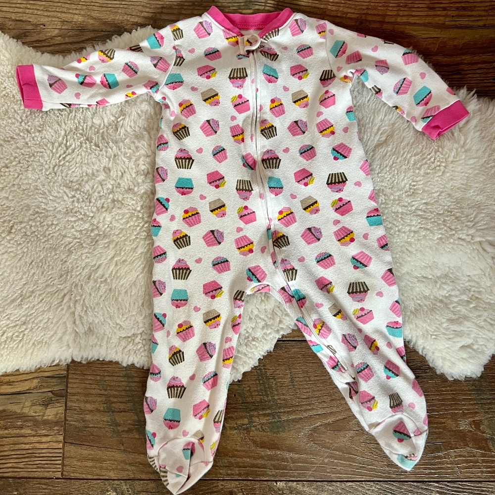 Emma & Jack Cupcake Zipper Sleeper